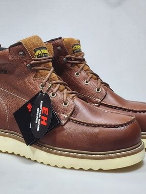 Wolverine Men Moc-Toe Steel-Toe EH 6" Work Boot Work Boots Men’s Size 12 EW